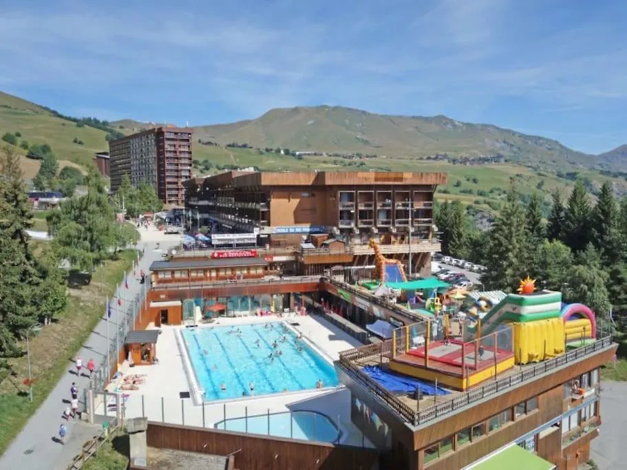 Studio Cabine Pegase 18 08 Etage Eleve Balcon Sud Vue Pistes Villarembert Διαμέρισμα