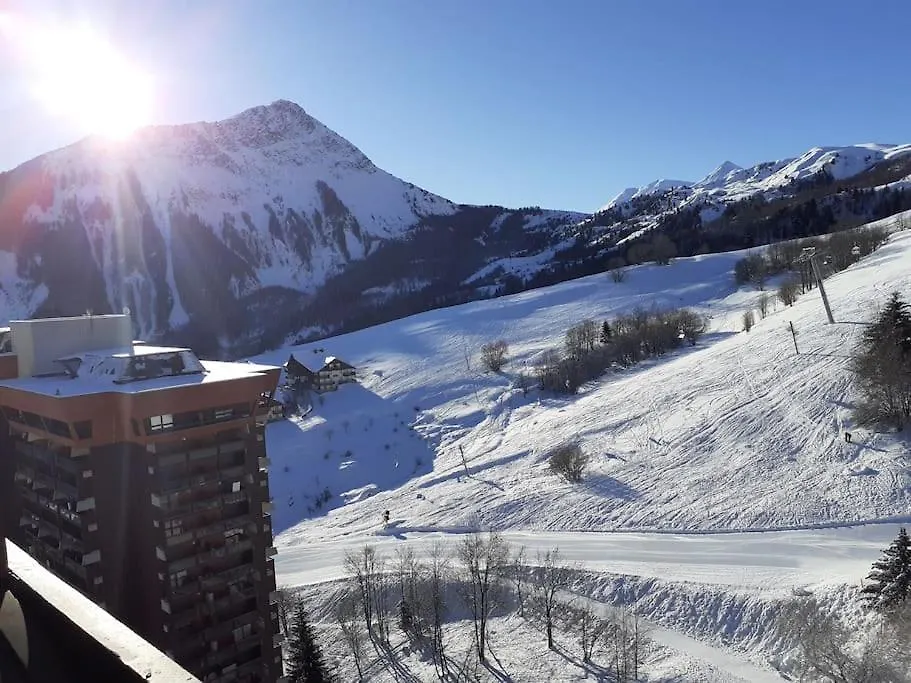 Apartment Studio Cabine Pegase 18 08 Etage Eleve Balcon Sud Vue Pistes Villarembert